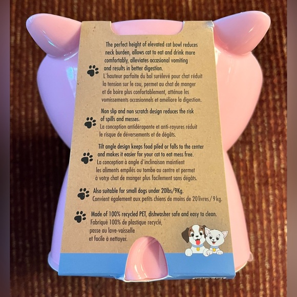 Cat Food Bowl - Tilted and Elevated - Picture 7 of 8